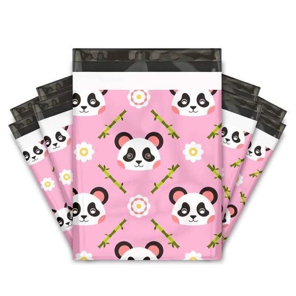 50 10X13 Poly Mailers, Pink Panda, Shipping Envelopes, PRICE IS FIRM Clearance - Picture 4 of 4